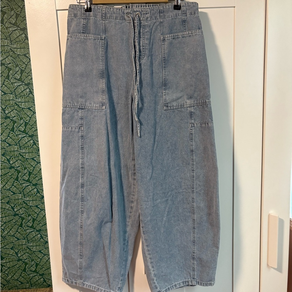 Mustard Seed Light Blue Drawstring Jeans